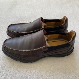 Men's Timberland Brown Leather Slip-On Loafers Size 13